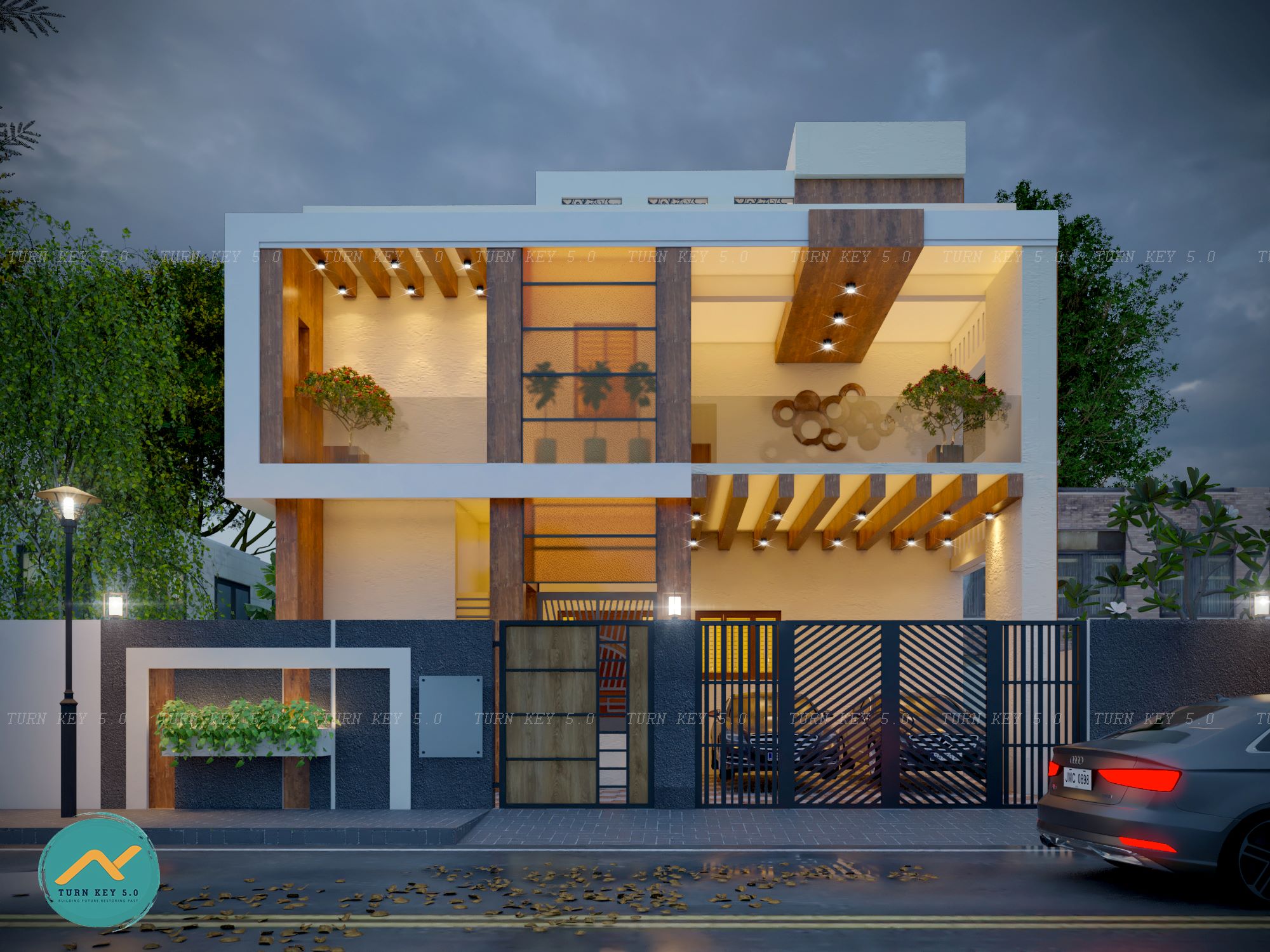 Thanjore House Elevation-Turnkey5